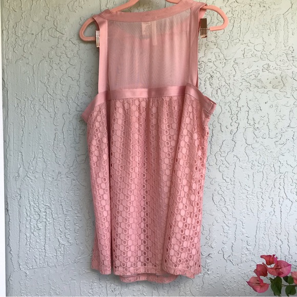 🦄 Pink Sheer Textured Tank Top - Picture 3 of 3